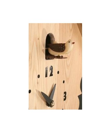 Zoom Orologio con cucù Natural in larice massello Made in Italy