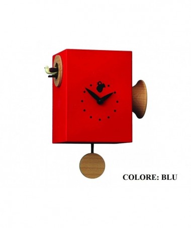 Zoom Orologio con cucù Trombettino cassa in mdf laccato Made in Italy