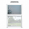 Zanzariera a plisse in kit riducibile universale Melodie per finestra verticale 160x160 Bianca
