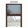 Zanzariera a plisse in kit riducibile universale Melodie per finestra verticale 160x160 Marrone