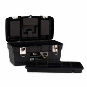 Zoom Cassetta porta attrezzi valigia porta utensili in plastica con cerniere in metallo 41,3x21,2x18,6 cm