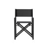 Set Tavolo Tondo + 4 Sedie Regista Paros Alluminio Antracite/Text Nero Moia