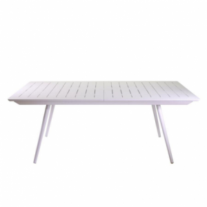 Tavolo alluminio el paso bianco rettangolare cm200/300x110h76 allungabile