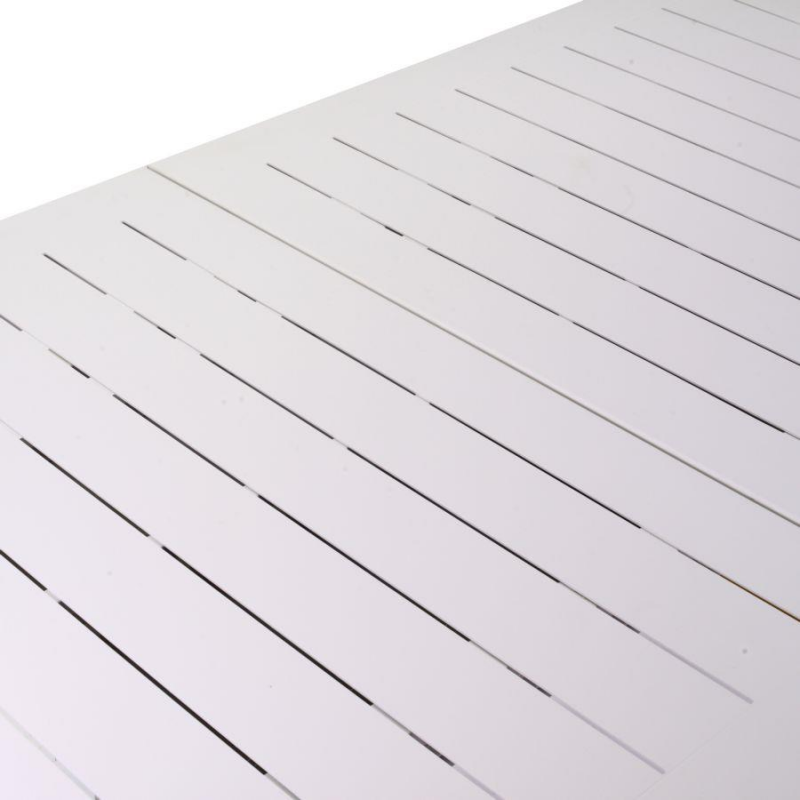 Tavolo alluminio el paso bianco rettangolare cm200/300x110h76 allungabile