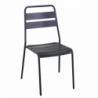 Sedia metallo Rovigo antracite cm50x54h42/87