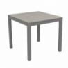 Tavolo alluminio sullivan tortora quadro cm70x70h75