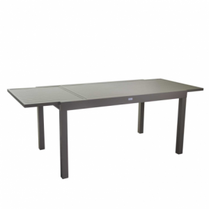 Tavolo alluminio sullivan tortora cm150/210x90h73