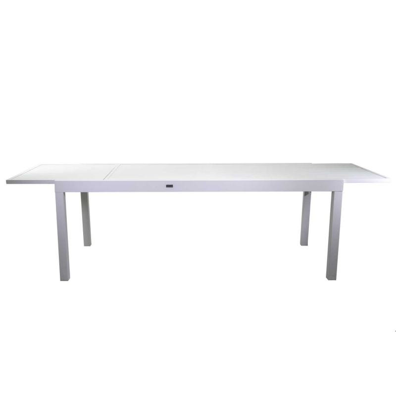 Tavolo alluminio Sullivan allungabile bianco cm210/280x90h73