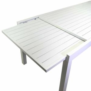 Tavolo alluminio Sullivan allungabile bianco cm210/280x90h73