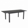 Tavolo alluminio Sullivan allungabile antracite cm210/280x90h73