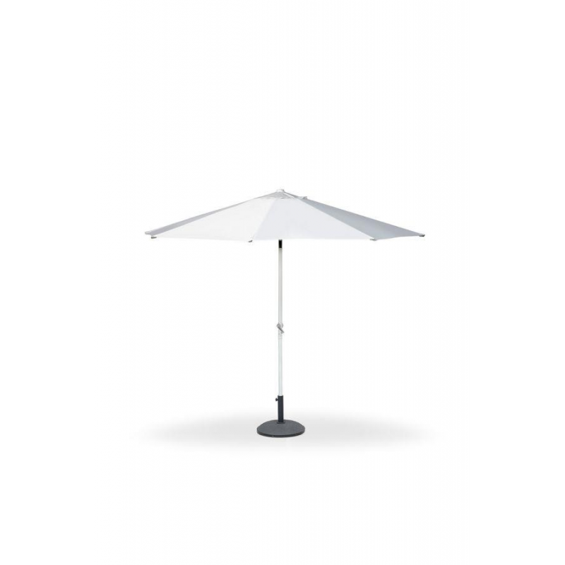 Ombrellone palo centrale 3x3m bianco alluminio michigan (no base)