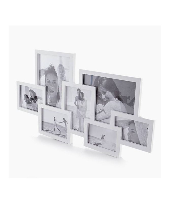 Portafoto da parete Collage per 7 foto - bianco