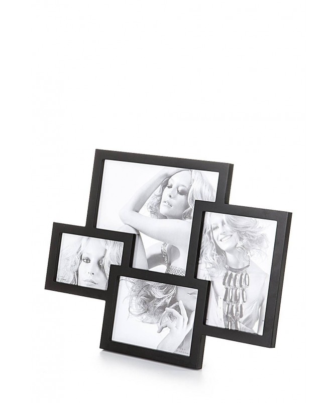 Portafoto da tavolo Collage per 4 foto - nero