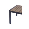 Set Tavolo Maiorca + 6 Sedie Amalfi MOIA in alluminio e textilene nero