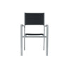 Set Tavolo San Donato + 8 Sedie Amalfi MOIA in alluminio e textilene nero