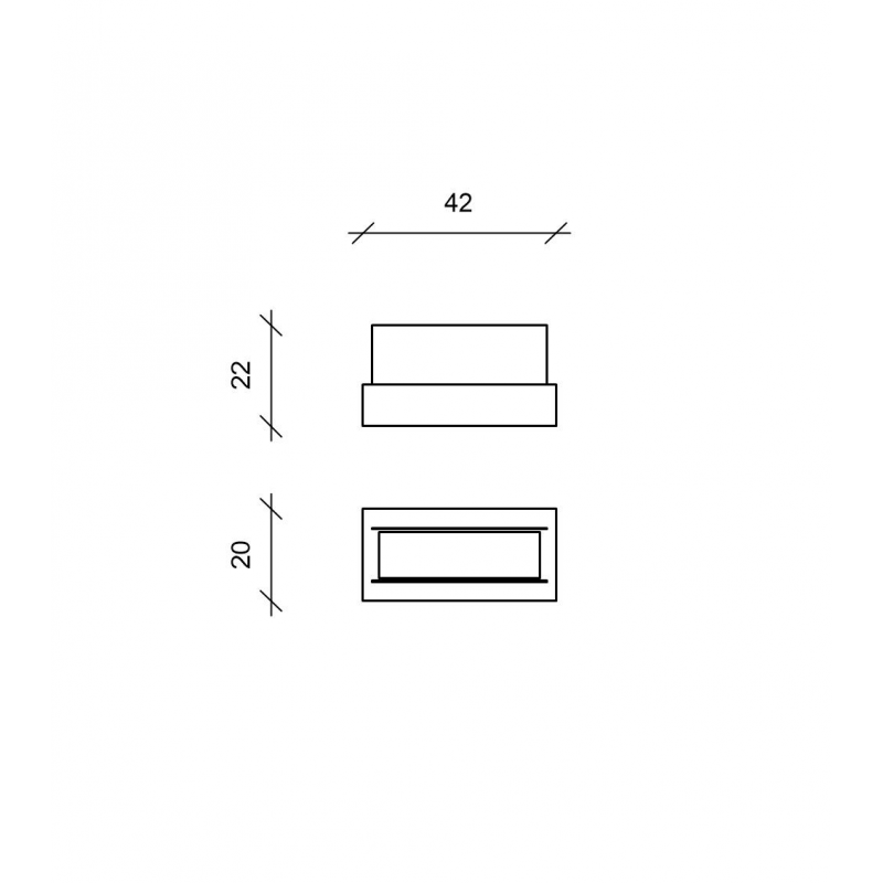 Parallels - Biocamino da tavolo (20cm X 42cm H. 22cm) – Design twist