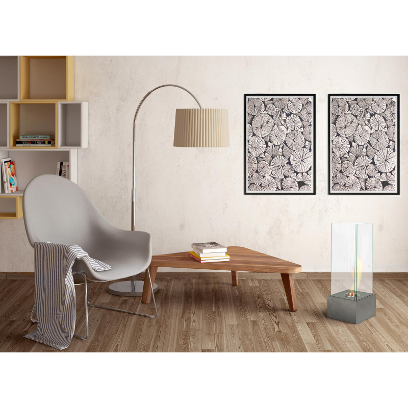 Levels - Biocamino da terra (25cm X 25cm H. 65cm) – Grigio Groffato - Design twist