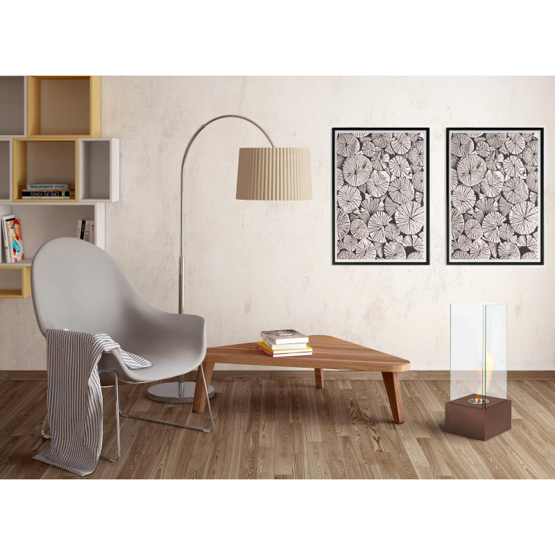 Levels - Biocamino da terra (25cm X 25cm H. 65cm) – Ruggine - Design twist
