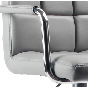 Zoom SET DA 2 SGABELLO BAR C/BRACCIOLI PU GRIGIO CHARLOTTE 55*55*89/111