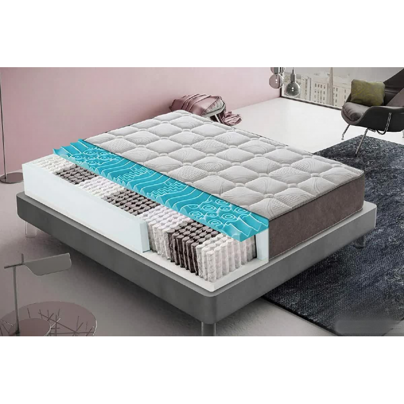 Materasso "Mix" a molle insacchettate e memory foam