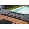 Set Tavolo Porto + 10 Sedie Samo Alluminio Antracite Text Nero Moia