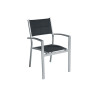 Set Tavolo Porto + 10 Sedie Amalfi MOIA in alluminio e textilene nero
