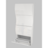 Scarpiera Onda 4 Ante a Ribalta 71x161,4x26,6 cm – Bianco Lucido