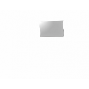Specchiera Onda – 110x60cm – Bianco Lucido