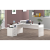 Scrivania ad angolo New Selina – 180x75x60 – Bianco Lucido