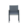 Dining Set Tarquinia 4 Sedie Ferro Antracite Moia