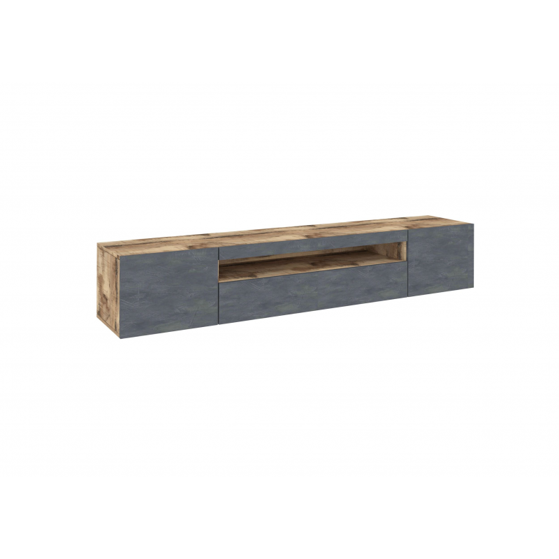 Mobile Porta TV Daiquiri – 200cm – Acero Pereira e Ardesia