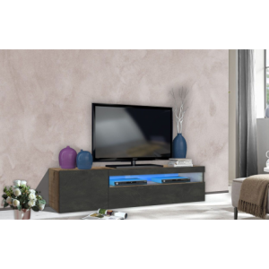 Mobile Porta TV Daiquiri – 155cm – Acero Pereira e Ardesia