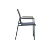Dining Set Tarquinia 4 Sedie Ferro Antracite Moia