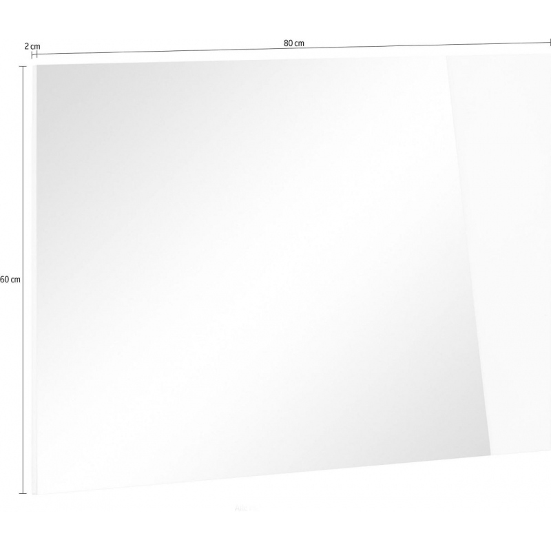 Specchiera Vega – 80x60cm – Bianco Lucido