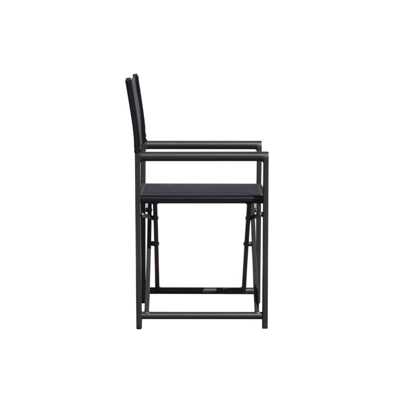 Set Tavolo Anzio + 8 Sedie Regista Paros Alluminio Antracite/Text Nero Moia