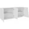 Credenza Vega 220 – 4 ante – Bianco Lucido