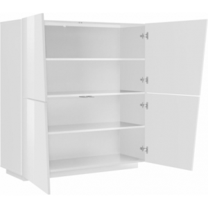 Zoom Madia Vega – 4 ante – 120x126x43 - Bianco Lucido