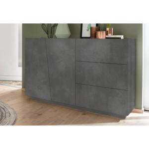 Credenza Vega 140 – 2 ante/3 cassetti – Ardesia