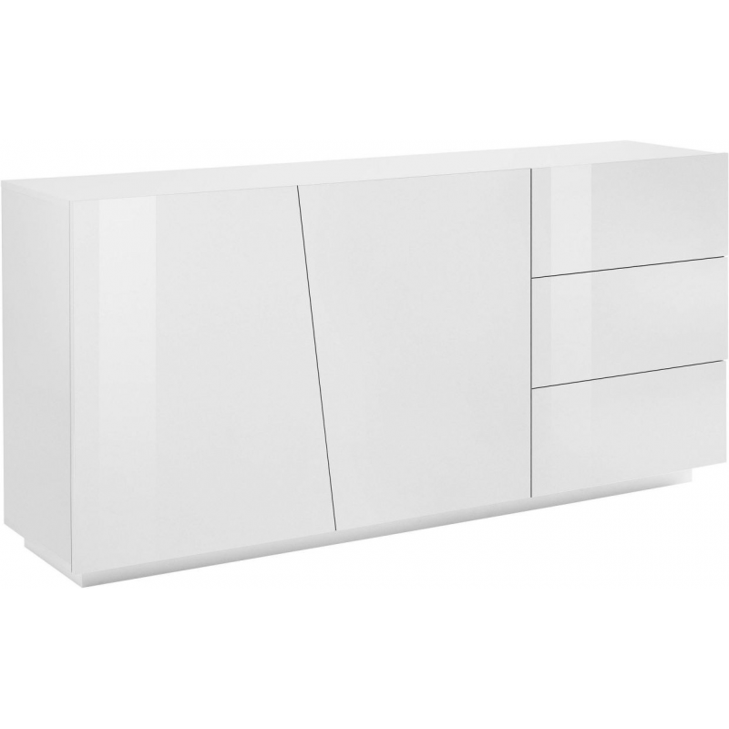 Credenza Vega 180 – 2 ante/3 cassetti – Bianco Lucido