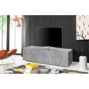 Mobile Porta TV Ping 160 – 4 ante – Cemento Bronx