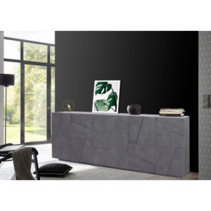 Credenza Ping 220 – 4 ante/3 cassetti – Ardesia