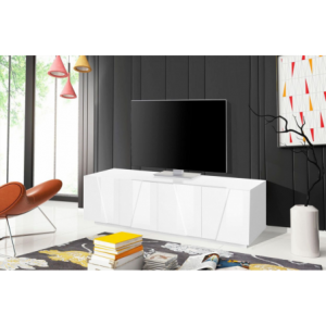 Mobile Porta TV Ping 160 – 4 ante – Bianco Lucido