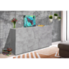 Credenza Ping 140 – 2 ante/3 cassetti – Cemento Bronx
