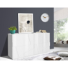 Credenza Ping 160 – 4 ante – Bianco Lucido