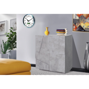 Credenza Ping 80 – 2 ante – Cemento Bronx