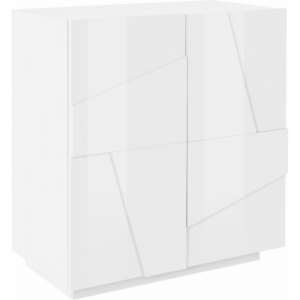 Credenza Ping 80 – 2 ante – Bianco Lucido