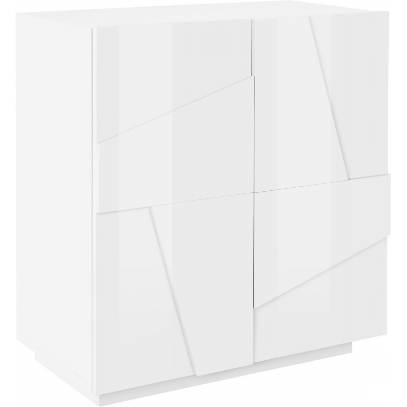 Credenza Ping 80 – 2 ante – Bianco Lucido