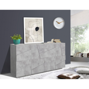 Credenza Ping 160 – 4 ante – Cemento Bronx