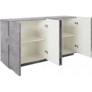 Zoom Credenza Ping 160 – 4 ante – Cemento Bronx