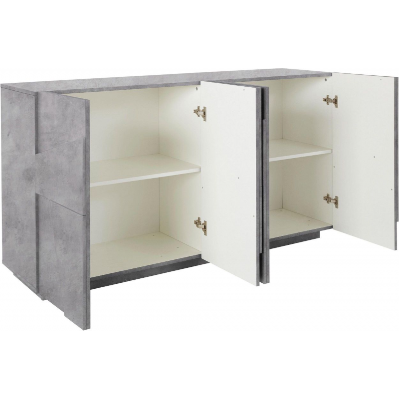 Credenza Ping 160 – 4 ante – Cemento Bronx